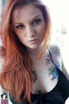 Kemper Teasing With Her Colored Tattoo 01