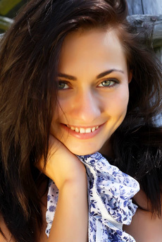 Brunette Michaela Isizzu Trimmed Pussy